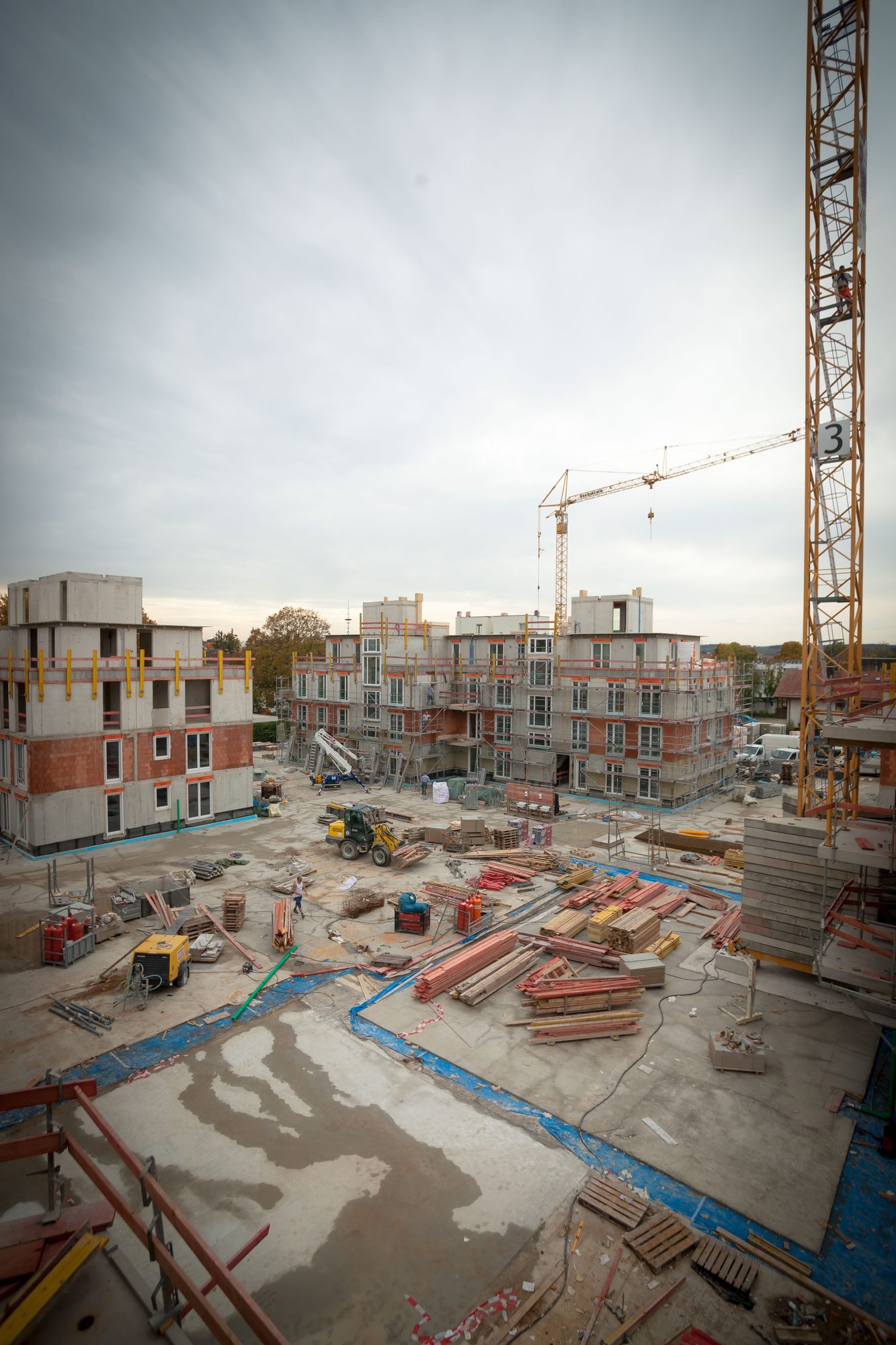 Wohnanlage Germering – Blick über den Innenhof